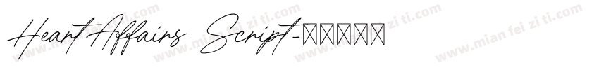 HeartAffairs Script字体转换